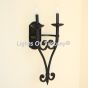 5080-2 Spanish Transitional Style Wrought Iron Double Wall Light Sconce