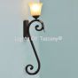 Wrought iron wall sconces hand forged/ Tuscan wall sconce 