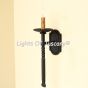 5127-1 Rustic Style Wrought Iron Wall Sconce