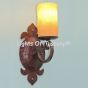 Wrought iron wall sconces hand forged/ Tuscan wall sconce 