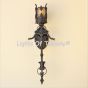 5153-1 Gothic Revival Style Indoor Iron Wall Torch Light