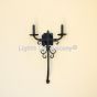 5194-2LG Tuscan / Spanish Rustic Style Iron Double Light Wall Sconce