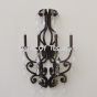 Tuscan-Wrought Iron- Crystal Wall Lamp