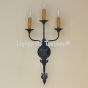 5266-3 Rustic Spanish Style Wrought Iron Wall Sconce