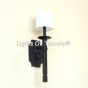 5271-1SHD Contemporary Style Wrought Iron Wall Sconce Light with Linen Shade