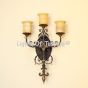 5385-3 Tuscan Style Wrought Iron Wall Light Sconce