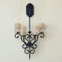 5392-4 Vintage Tuscan Style Iron 4 Light Wall Sconce 