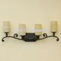 5507-4 Tuscan Style Wrought Iron Bathroom Vanity Light Bar