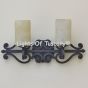 5511-2 Wrought Iron Tuscan Style Bath Light
