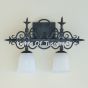 5578-2 Spanish Revival Wrought Iron Bathroom Vanity Light