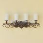 Mediterranean style bathroom bar light