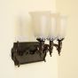 5671-3 Tuscan Style Wrought Iron Bathroom Bar Vanity 3 Light
