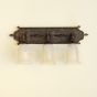 5671-3 Tuscan Style Wrought Iron Bathroom Bar Vanity 3 Light