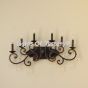 5712-6 Tuscan Style Wrought Iron Wall Sconce