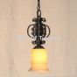 6129-1 Rustic Spanish Style Wrought Iron Kitchen Island Pendant Light