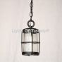 6160-1 Rustic Style Wrought Iron Pendant Light