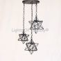 6178-3 Star Light Cluster Iron Hanging Pendant Light