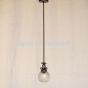 6190-1 Wrought Iron Mini Pendant Light With Globe