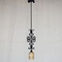 6209-1 Spanish Revival Style Wrought Iron Hanging Pendant Light