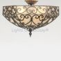 Spanish Style Semi Flush ceiling fixture.