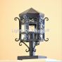 Spanish Colonial Exterior Post Light, Exterior Column Light, Wrought Iron Post Light, Spanish Post Light, Santa Barbara Post Light, Dark Sky Post Light