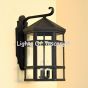 7024-LG Contemporary Spanish Mediterranean Wrought Iron Exterior Lantern 