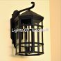 7024-LG Contemporary Spanish Mediterranean Wrought Iron Exterior Lantern 