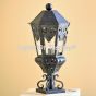 7042-1P Spanish-Mexican Hacienda Style Wrought Iron Post Light