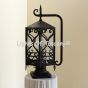 Spanish Revival Post Light, Scroll Lantern, Outdoor Post Light, Column Post Light. Mediterranean Style Post Light, Commercial Grade Iron Light, Heavy Duty Iron Lighting, Decorative Post Light, Dark Sky Lighting