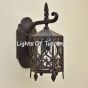 7067-1 Tuscan/ Spanish Style Outdoor Wrought Iron Wall Lighting Fixture
