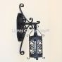 7138-1 Spanish Revival Scroll Design Style Iron Hanging Lantern