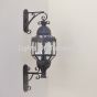7145-3 Gothic/ Moroccan Style Style Outdoor Wrought Iron Wall Light Lantern