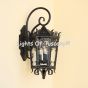 7161-3 Gothic Revival Old World Hand Forged Wrought Iron Wall Light