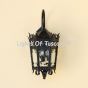 7161-3 Gothic Revival Old World Hand Forged Wrought Iron Wall Light