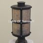 Contemporary Spanish Wrought Iron Post Light/ Lantern 