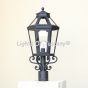 7225-1P Traditional Spanish Colonial Outdoor Post Lantern Light