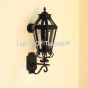 7226-1 Colonial Style Wrought Iron Wall Lantern Light