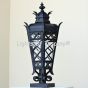 7311-1P   Mediterranean Gothic Revival Style Iron Outdoor Post Light