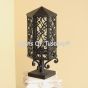 7372-1P Spanish Revival Wrought Iron Post Column Lantern Light