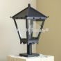 7411-1P  Tuscan Mediterranean Style Iron Post Light Lantern