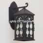 7453-1  Spanish Revival Style Wrought Iron Outdoor Wall Lantern