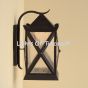 7480-3 Rustic Craftsman Style Wrought Iron Wall Lantern light