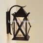 7481-1 Rustic Craftsman Style Wrought Iron Wall Lantern light