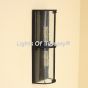 7562-2 Transitional Style Tall Outdoor Pocket Wall Light with glass