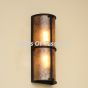 7562-2MIC Transitional Style Tall Outdoor Pocket Wall Light with mica