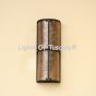 7562-2MIC Transitional Style Tall Outdoor Pocket Wall Light with mica