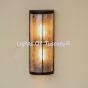 7572-2MIC Transitional Style Tall Outdoor Pocket Wall Light with Mica