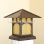 Craftsman Style Pier Mount Post Light, Post Light, Mission Style Post Light, Outdoor Post Light, Column Light, Arts and Crafts Outdoor Post light