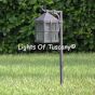 7650-1 Contemporary Style Wrought Iron Outdoor Landscape Light