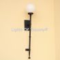 7946-1 Transitional Style Globe Iron Torch Outdoor Light